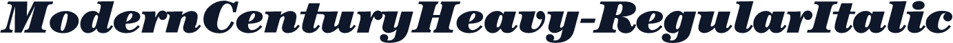 ModernCenturyHeavy-RegularItalic