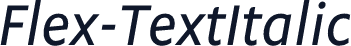 Flex-TextItalic