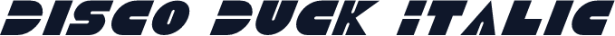 Disco Duck Italic