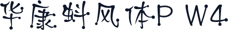 华康蚪风体P W4