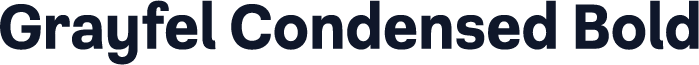 Grayfel Condensed Bold