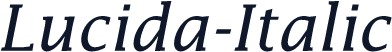 Lucida-Italic