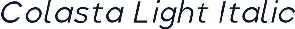 Colasta Light Italic
