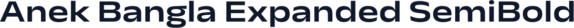 Anek Bangla Expanded SemiBold