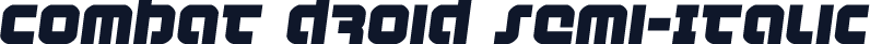 Combat Droid Semi-Italic