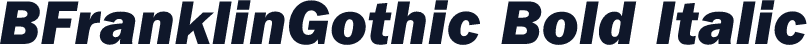 BFranklinGothic Bold Italic