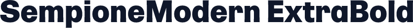 SempioneModern ExtraBold