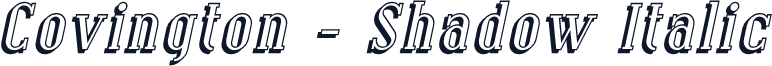 Covington - Shadow Italic