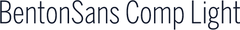 BentonSans Comp Light