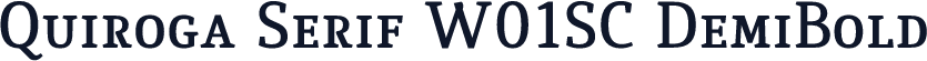 Quiroga Serif W01SC DemiBold