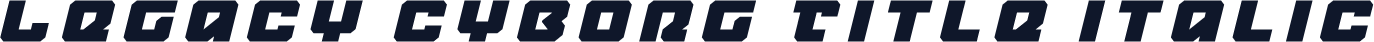 Legacy Cyborg Title Italic