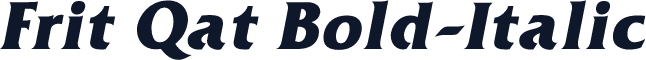 Frit Qat Bold-Italic
