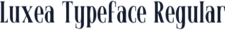 Luxea Typeface Regular
