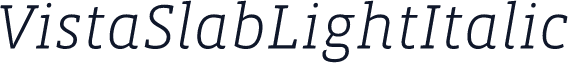 VistaSlabLightItalic