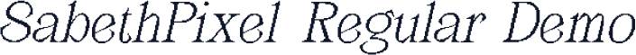 SabethPixel-Regular Demo