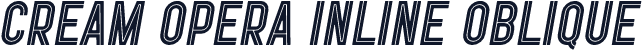 Cream Opera Inline Oblique