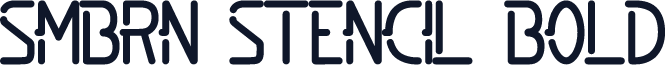 SMBRN Stencil Bold