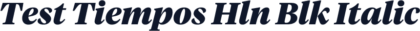 Test Tiempos Hln Blk Italic