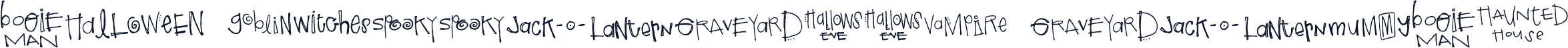 DB Halloween Words