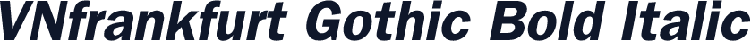 VNfrankfurt Gothic Bold Italic