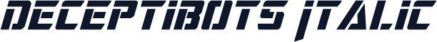 Deceptibots Italic