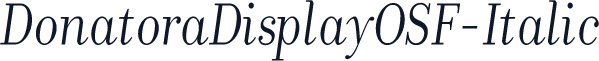 DonatoraDisplayOSF-Italic