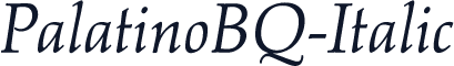 PalatinoBQ-Italic
