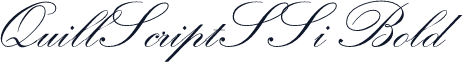 QuillScriptSSi Bold