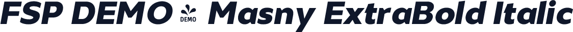 FSP DEMO - Masny ExtraBold Italic