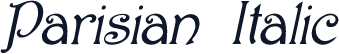 Parisian  Italic