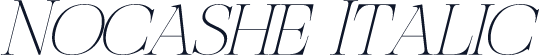 Nocashe Italic
