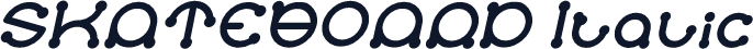 SKATEBOARD Italic