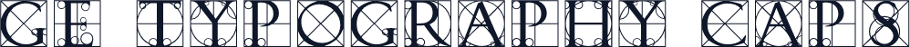 GE Typography Caps