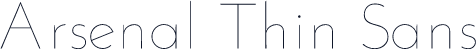 Arsenal Thin Sans