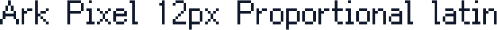 Ark Pixel 12px Proportional latin