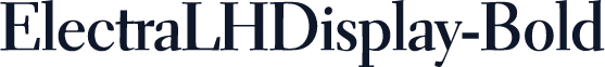 ElectraLHDisplay-Bold