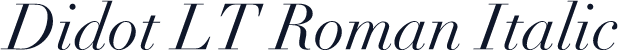 Didot LT Roman Italic