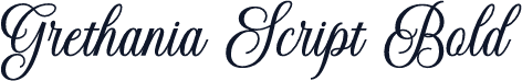 Grethania Script Bold