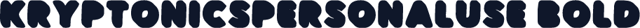 KRYPTONICSPERSONALUSE-Bold