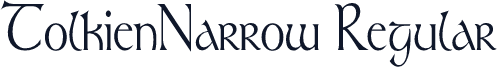 TolkienNarrow Regular