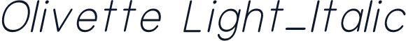 Olivette Light_Italic