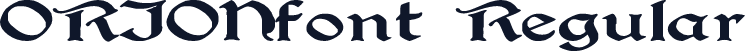 ORIONfont Regular