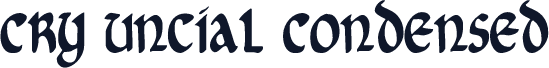 Cry Uncial Condensed