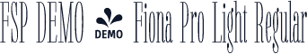FSP DEMO - Fiona Pro Light Regular