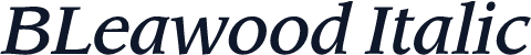 BLeawood Italic