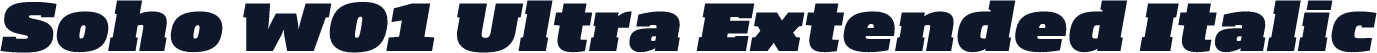 Soho W01 Ultra Extended Italic