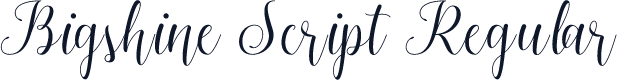 Bigshine Script Regular