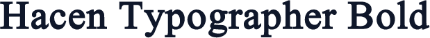 Hacen Typographer Bold