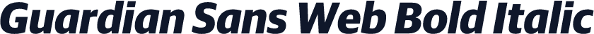 Guardian Sans Web Bold Italic