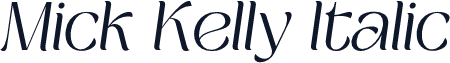 Mick Kelly Italic